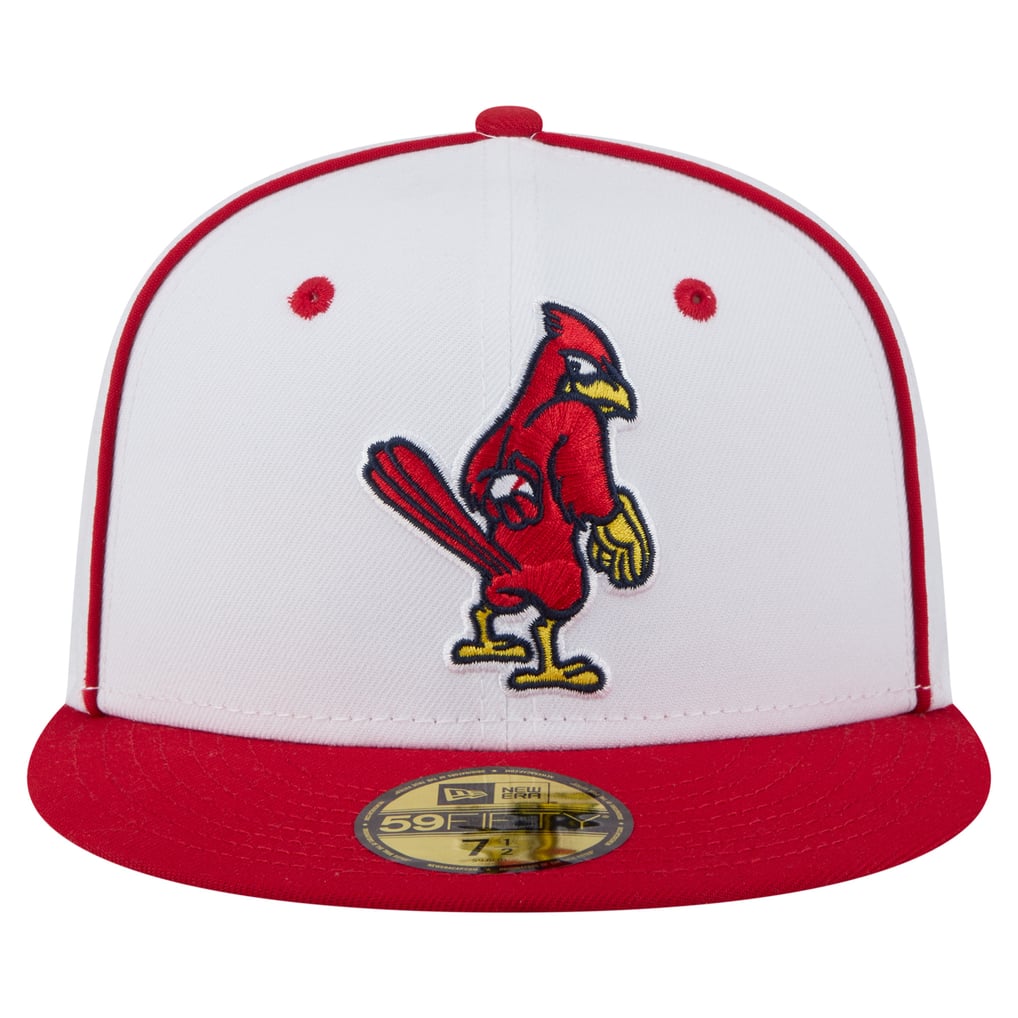  Memphis Redbirds New Era Authentic Collection 59FIFTY Fitted Hat - White/Red